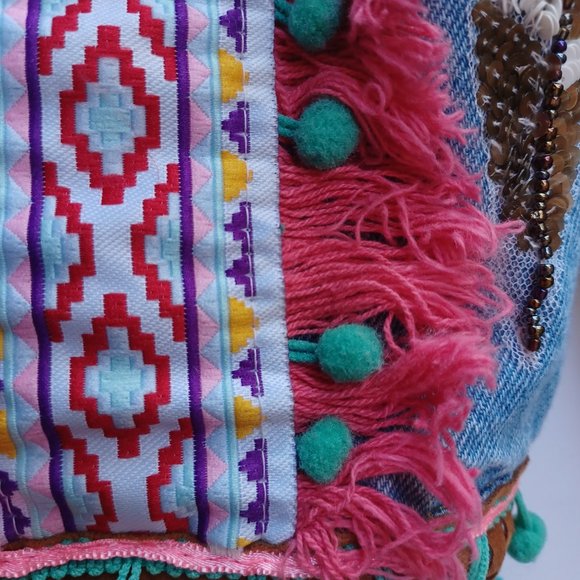 SOLD! - Antica Sartoria by Giacomo Cinque of Positano Italy, Jean Jacket, Size 6 - Picture 6 of 12